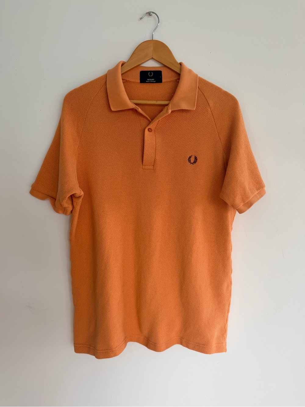 Fred Perry Orange Short-Sleeve Pique Polo